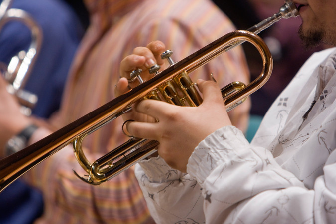 Tromba alle prove dell'Orchestra