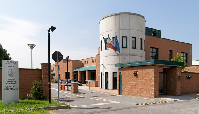 Ingresso del polo di Medicina Veterinaria di Lodi