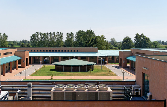 Cortile del polo di Medicina Veterinaria di Lodi